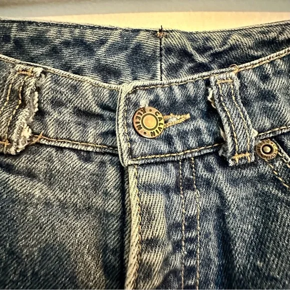 Vintage Calvin Klein Denim Jeans High Waist Straight Leg Jeans Light Wash - Picture 7 of 8
